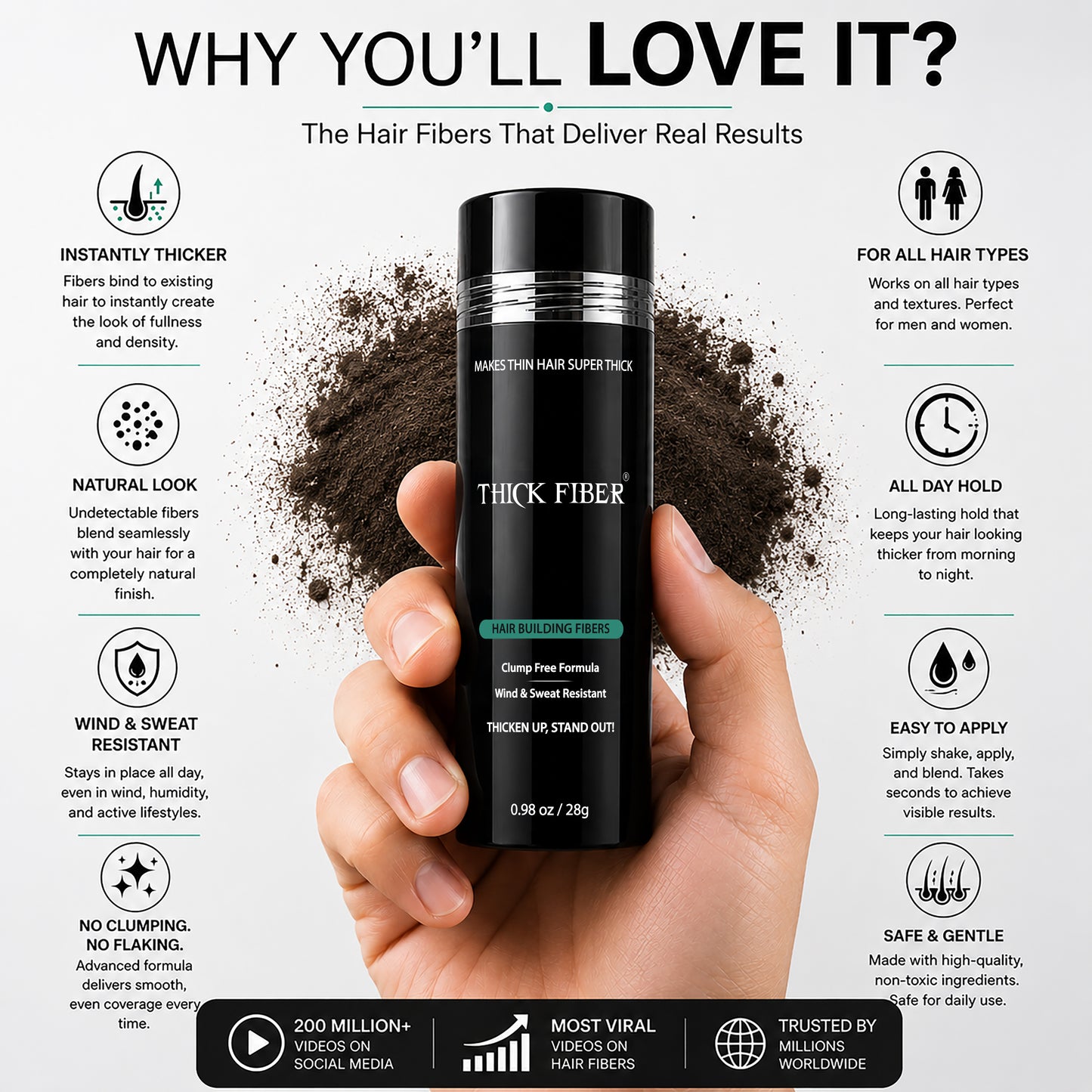 Hair Fibers 25g - Single Bottle